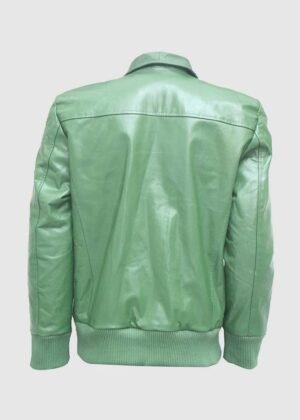 Light Green Leather Jacket