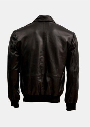 lightweight classic mens leather bomber sheep jacket