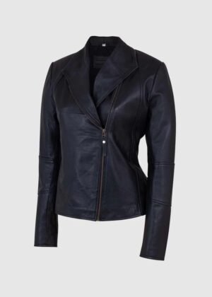 Slim Black Leather Jacket