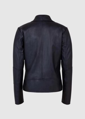Slim Black Leather Jacket