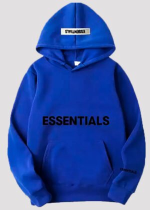 blue essentials hoodie