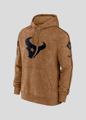 salute to service houston texans brown hoodie