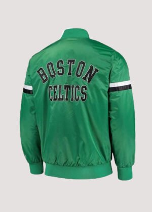 boston celtics green starter varsity jacket