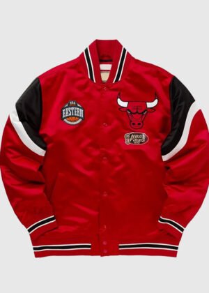 chicago bulls heavyweight satin jacket