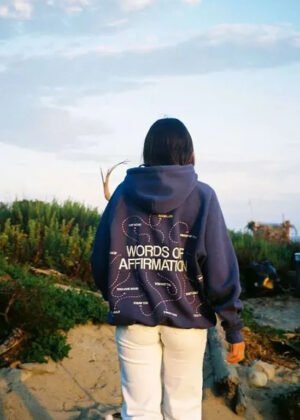 dandy words affirmation oversized lux hoodie