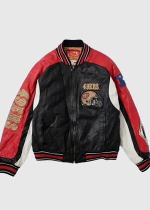 elna hayes san francisco 49ers leather jacket