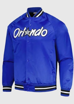 orlando magic throwback wordmark jacket blue