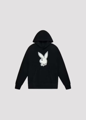 ovo playboy chenille black pullover hoodie