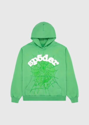 sp5der web hoodie slime green