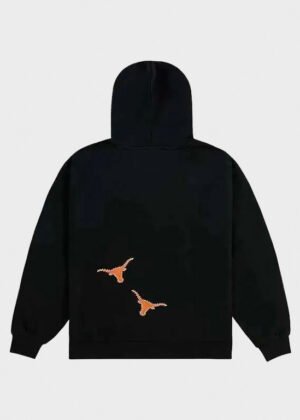 travis scott texas longhorns overlap black pullover hoodie