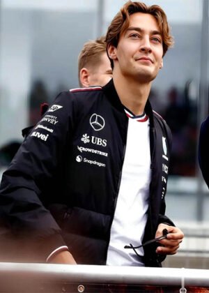 mercedes amg f1 george russell bomber jacket