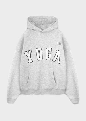 yoga melange grey hoodie